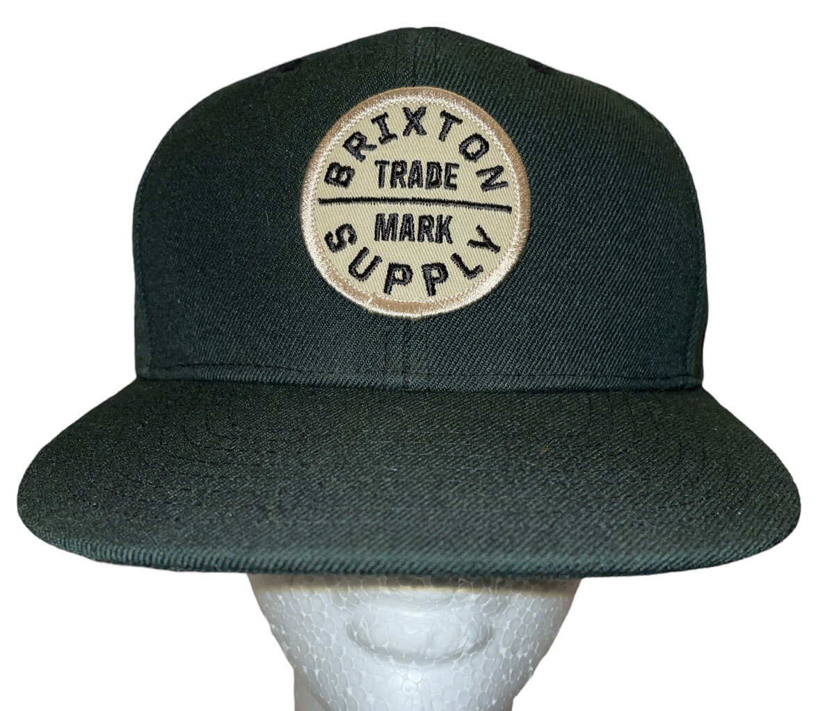 Brixton Supply Gray Trademark Patch Black Men’s S… - image 1