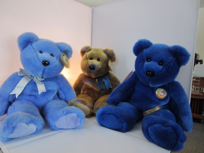 3 TY CLUB Beanie Buddies  - Great for Holiday Gifts