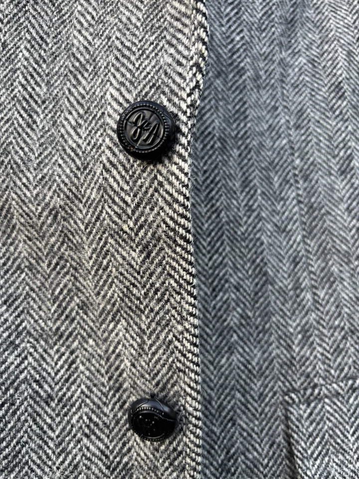 Abrigo Deportivo Jack Nicklaus 100% Lana Espiga Gris Talla 100/92/180 Hecho en Japón Foto 2 de 4