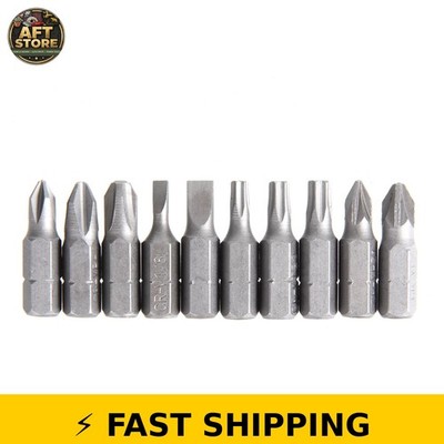Hyper Tough 10-Piece 1'' Screwdriver Bits - Steel
