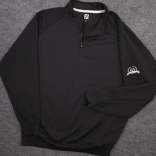 FootJoy 1/4 Zip Mens XXL Black Golf Performance Hackberry Creek Country Club
