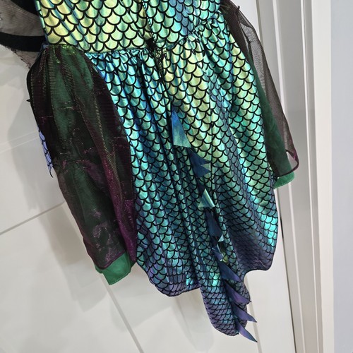 Dragon Dress Princess Queen Costume Girls M Dress-up Halloween Theater Green - Bild 4 von 7