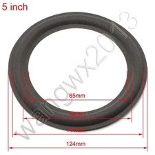 2x 5" inch speaker surround repair subwoofer foam edge woofer repair part 124mm#