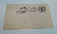 1907 New Haven Connecticut Postcard 1¢ Franklin Stamp Mailed Divided Back