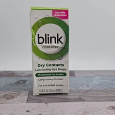 Blink Contacts Dry Contacts Lubricating Eye Drops 0.34 FL OZ Damaged Box