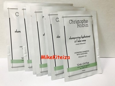 Christophe Robin Hydrating Shampoo With Aloe Vera 12 ml each x 20 pcs FRESH