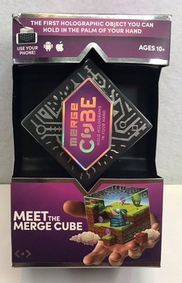Meet The Merge Cube AR/VR Holograms Virtual Game Toy for Android iOS NIB