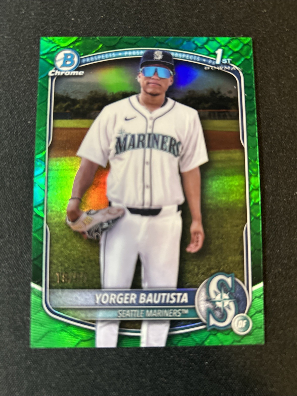 Yorger Bautista 2025 Bowman Chrome #BCP-194 Green Reptilian Refractor 1st RC /99