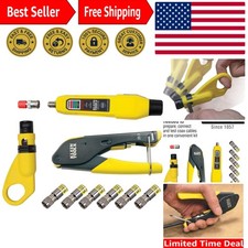 Ultimate Coax Cable and Install Kit: Stripper, Crimper, and Tester Included