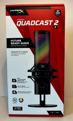 HyperX QuadCast 2 USB Microphone for Gaming, Streaming, and Podcasting