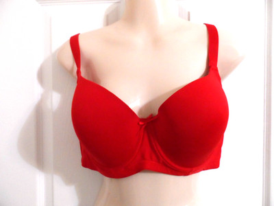 Simply Emma Red Padded Underwire Bra Size 38D RN 15099
