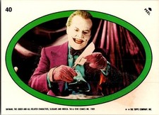 1989 Topps Batman & Joker Insert Stickers #40