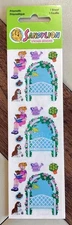 Vintage SANDYLION Prismatic Garden Girl Stickers (1 Sealed Sheet)
