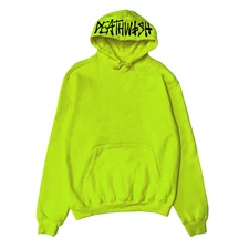 Deathwish Skateboards OG Deathspray Safety Green Hoodie Hooded Sweatshirt