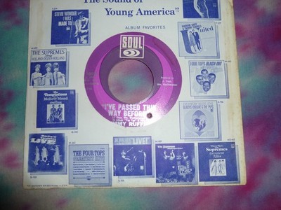 JIMMY RUFFIN I've Passed This Way Before 45 RPM 1966 Motown R&B VG+