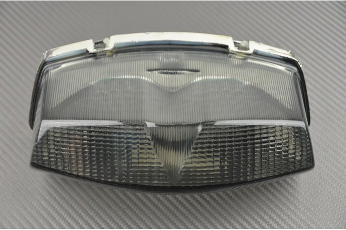 Feu stop fumé clignotants de haute finition en polycarbonate pour Kawasaki GPZ500