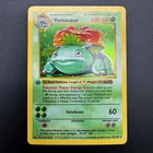 Pokemon TCG 1st Edition Shadowless VENUSAUR Base Set 15/102 Holo Rare WOTC 1999