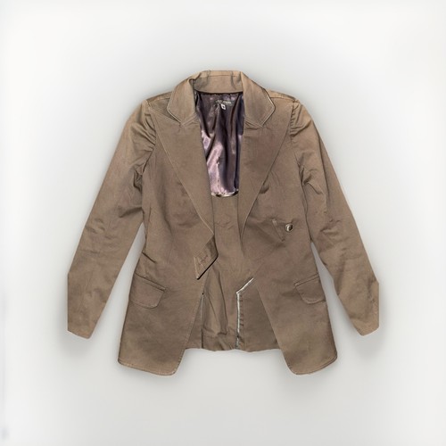 Louis Verdad Blazer Womens Small Beige Tan Jacket Genuine Made USA Lined