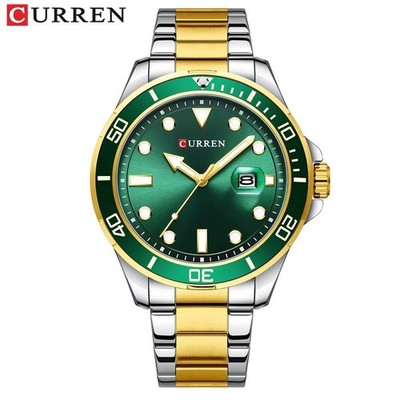 47MM CURREN Quartz Men's Luxury Watch Dive 30M Waterproof Luminous Stainless NEW