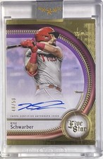 2025 Topps Five Star Autograph Kyle Schwarber Phillies Purple #48/50 Encased