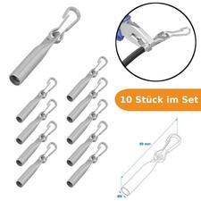 10 Seilendverschluss 8mm Simplexhaken Planenseil Expanderseil Anhänger Wohnmobil