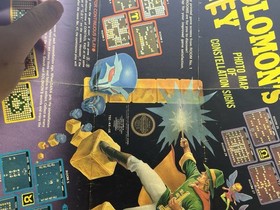 Tecmo Solomon's Key NES Photo Map Poster Nintendo 1987 Fold Out Insert