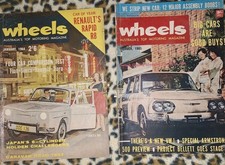 2 Vintage WHEELS MAGAZINE JAN 1964 & OCT 1965.  Australian Motoring Mags.  