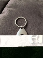 Original Mercedes Benz Schl&uuml;sselanh&auml;nger Einkaufswagenchip Keyring Metall