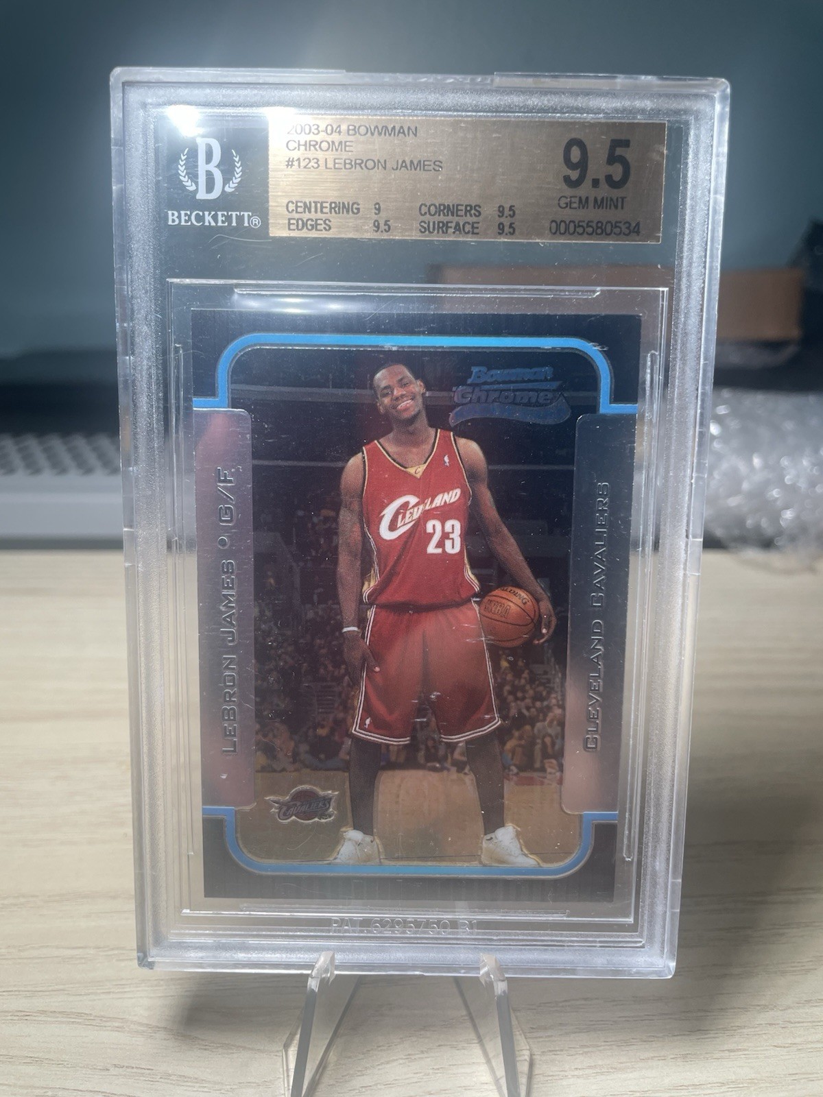 bowman chrome lebron james rookie card