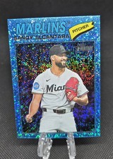 2026 Topps Heritage Sandy Alcantara Chrome Light Blue Sparkle Refractor SP  #76