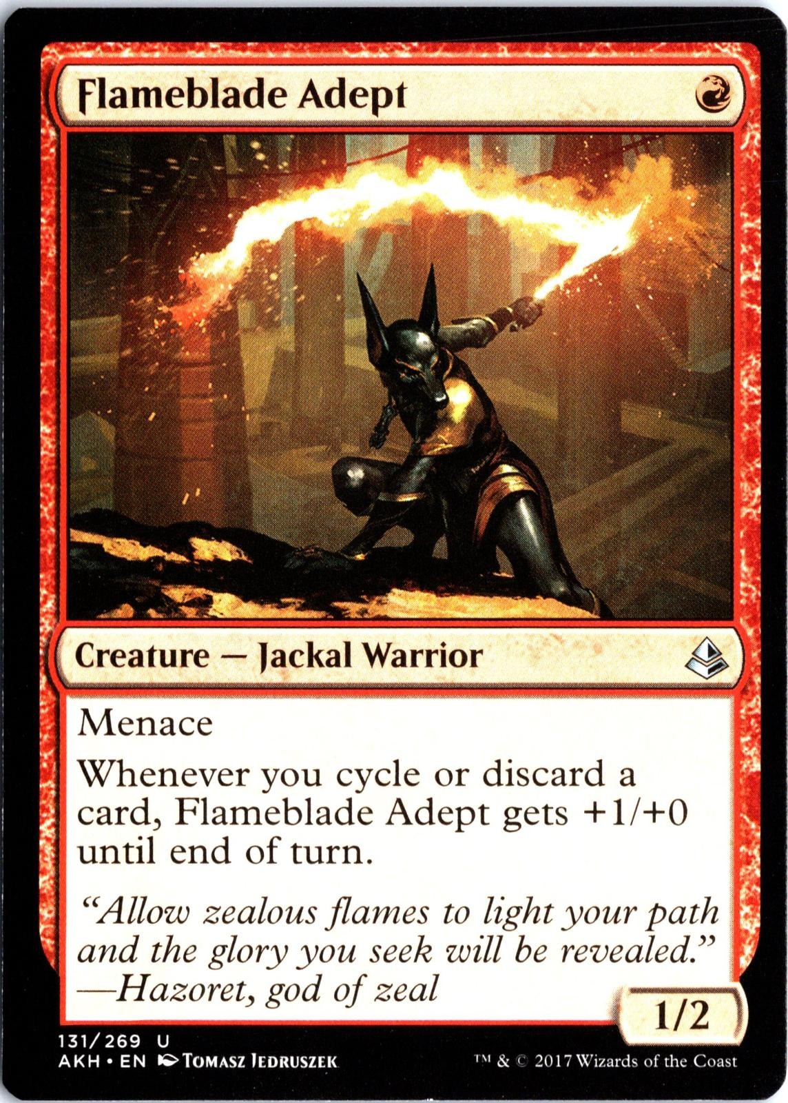 Flameblade Adept 131 Uncommon Amonkhet Magic: The Gathering Lightly Played