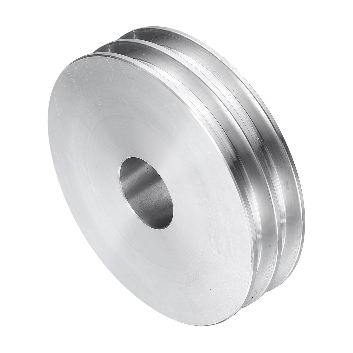 Puleggia Doppia Gola Alluminio Ø80mm - Foro 20mm per Trasmissioni