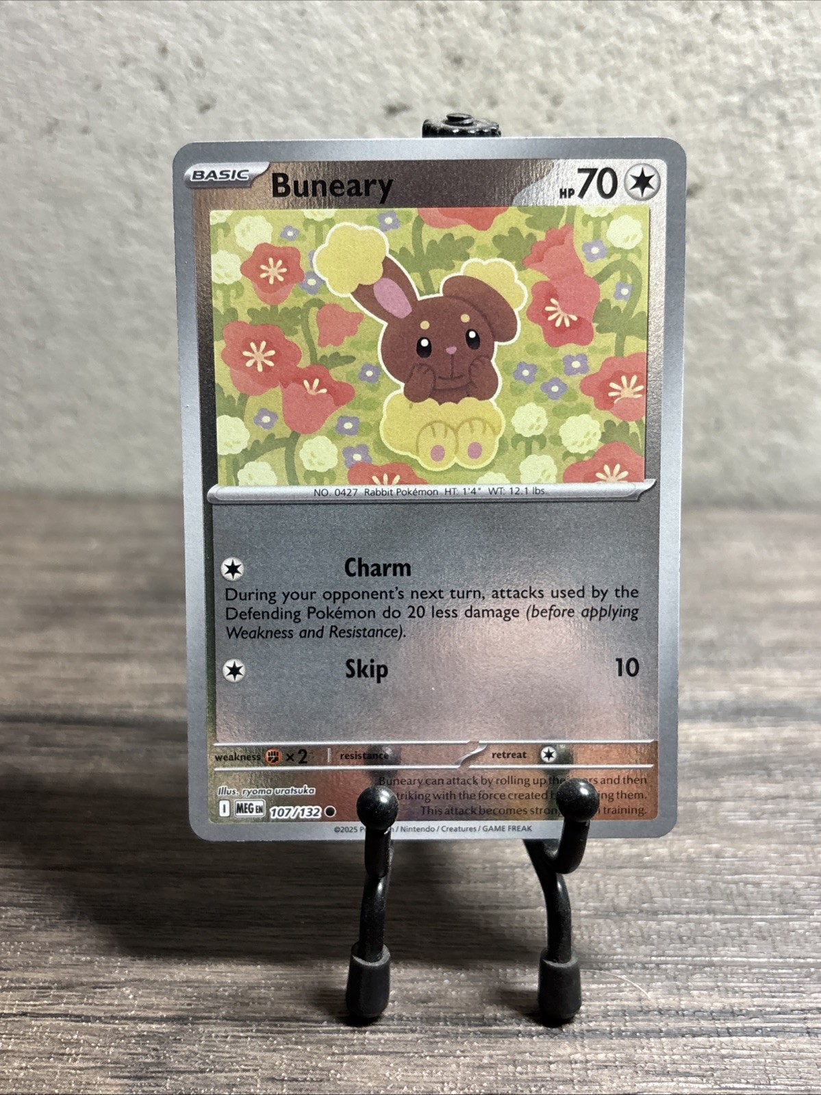 Buneary 107/132 Me01: Mega Evolution Reverse Holo Common-Fast Shipping-NM!