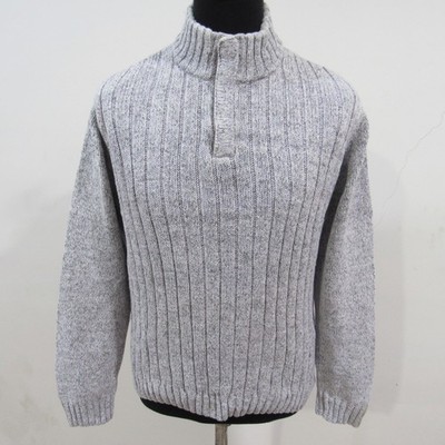 Marks & Spencer Crew Neck Jumper Wool Blend Grey Chest 40/42 Size M SKU Y14406