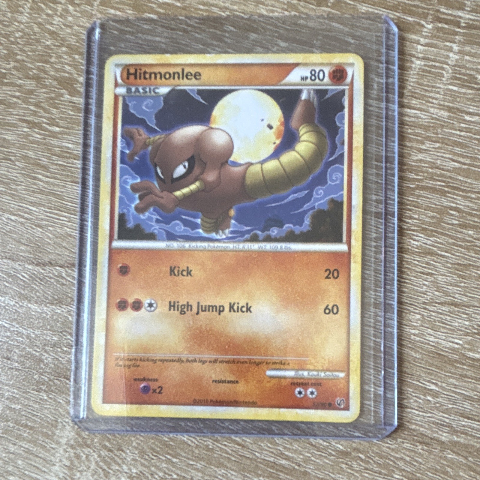 Nintendo Pokemon TCG Hitmonlee 52/90 Undaunted Regular Uncommon English 2010
