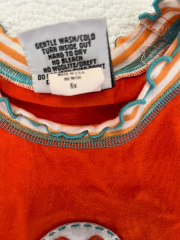 Mis Tee V-us Flower Power T-shirt Pants Boutique Outfit Size 6-7 - Image 4 of 4