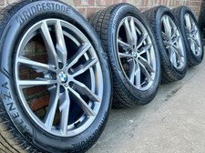 Genuine BMW X3 X4 M Sport 19” Grey Alloy Wheels + Tyres 698M G01 G02 Set