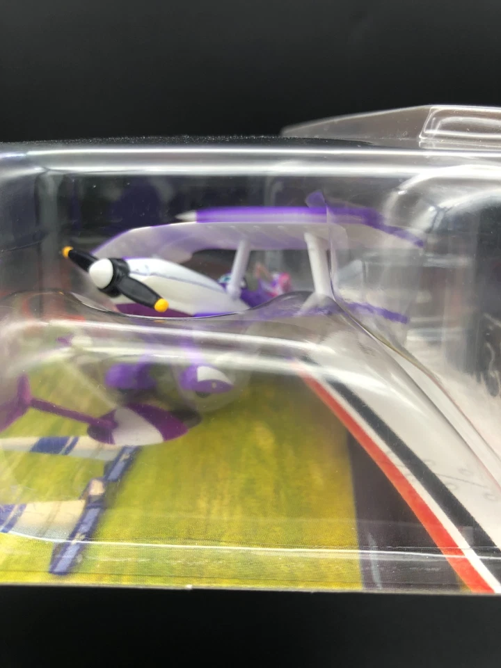 Disney Pixar Planes Firebird Nebraska Trails Purple Racer WAG 1:55 Bi-Plane 2015 - Image 4 of 4