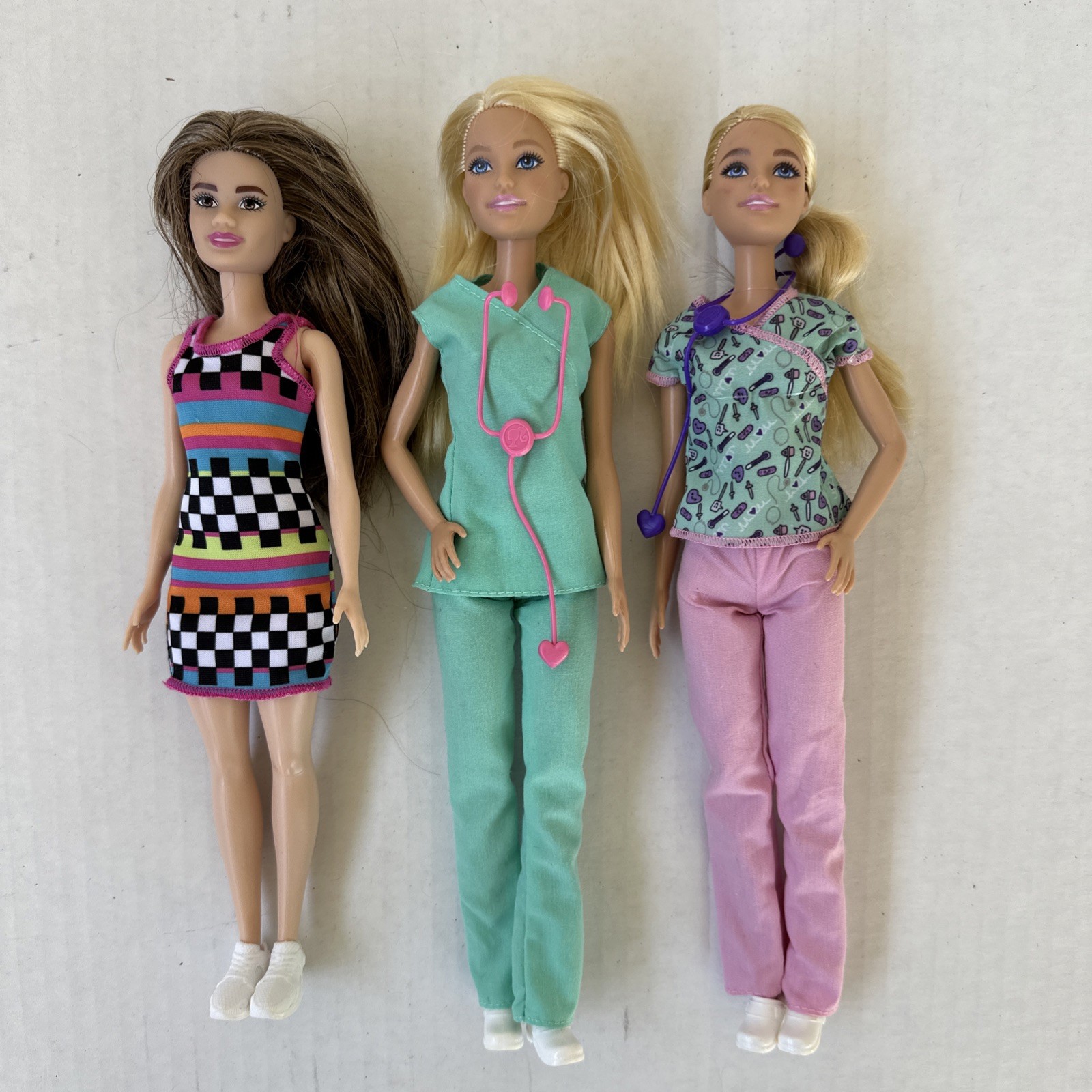 Barbie You Can Be Anything Pet Vet Playdate Baby Nurse Doll Lot Of 3
