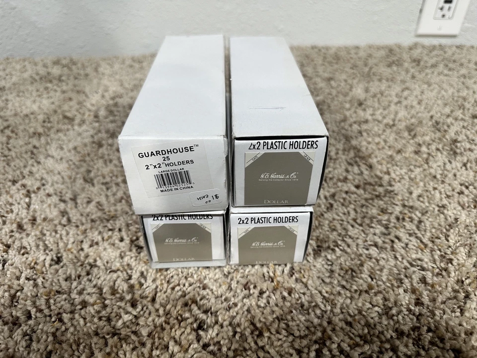 4 Cajas de 25 Portamonedas 2x2 Cápsula a Presión 38mm Morgan/Paz Estuche de Dólar de Plata Foto 2 de 4