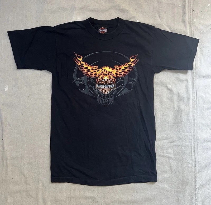 Harley Davidson Motorcycles New York City 2005 Flame Tribal t-shirt Men’s M