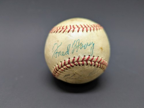 1957 Milwaukee Braves Autographed Signed Baseball Haney Atwell Dittmer Crone - Picture 1 of 9