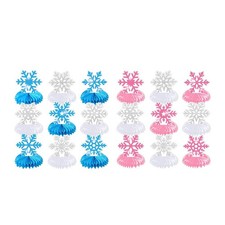 9 Pieces Snowflake Table Centerpieces Snowflake Theme for Celebration Xmas