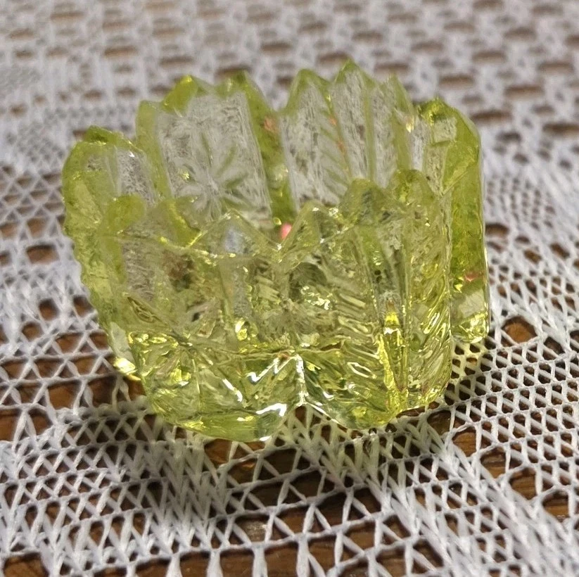 Westmoreland винтажный соли соски ~ желтый вазелин стекла ~ специальный - Изображение 2 из 4