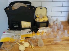 Medela Tote Bag Cooler Bag Zipper Closure Double Handle Accessories Lot Flanges