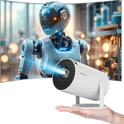 Mini Smart Beamer 4K Full HD 1080P 180° Portable Projector klein Videoprojektor