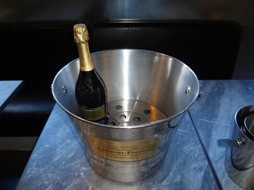Laurent Perrier Champagne Wine Cooler Ice Bucket Set of 4 - Stainless Steel - Picture 4 of 10