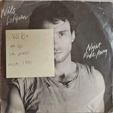 Nils Lofgren Night Fades Away Vinyl Record 7" VG/G+