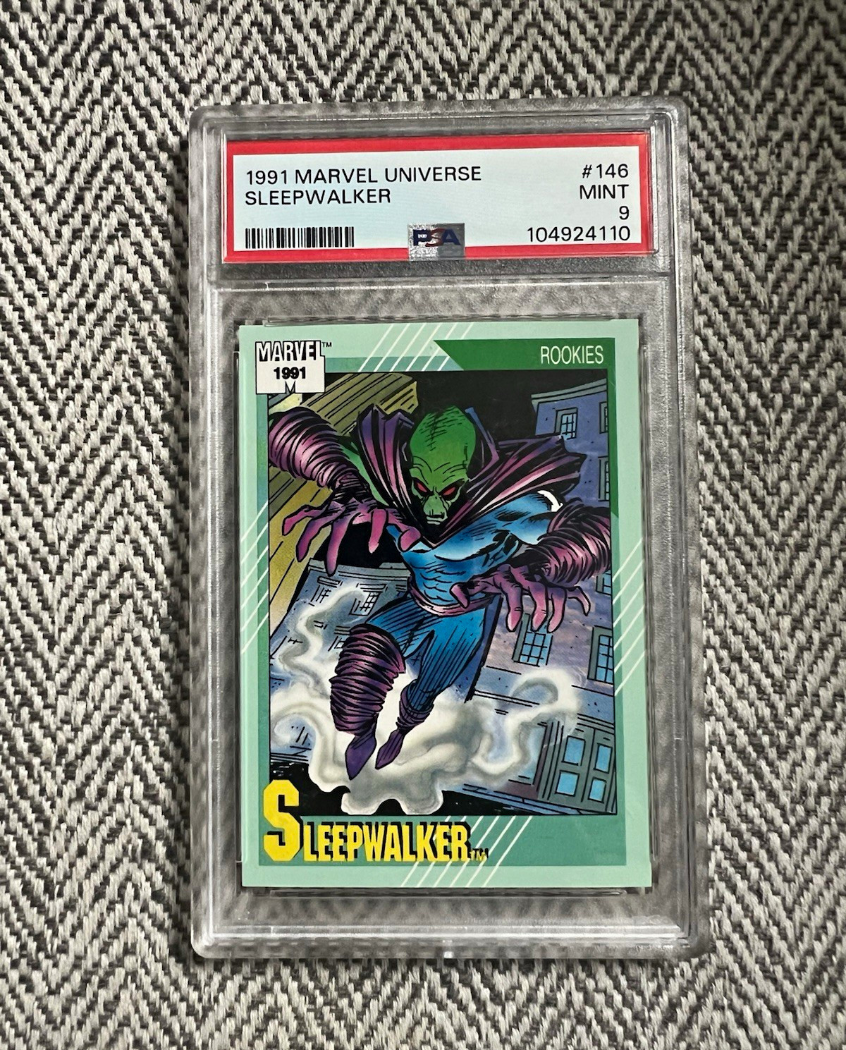 Impel 1991 Marvel Universe Sleepwalker #146 Rookies PSA 9 Cert 104924110