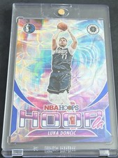 2023-24 Panini Nba Hoops Premium Stock - Hoopla Luka Doncic #7 Blue Prizm /25